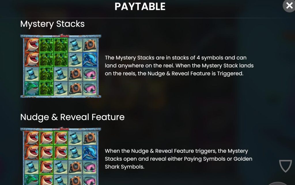 Razor shark Mystery Stacks